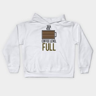 Coffee Level - Full Kids Hoodie